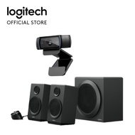 [Combo Set] Logitech C920 HD Pro Webcam + Z333 2.1 Multimedia Speaker System PC