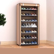 [101HOME]ชั้นวางรองเท้าสแตนเลส  ชั้นวางรองเท้ากันฝุ่น ผ้าคลุม กันน้ำ 3ชั้น จำนวน 9 คู่ 7ชั้น จำนวน 21 คู่ ความจุสูงShoe Rack Shoe cabinet waterproof cover dustproof free shipping