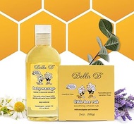 BELLA B Bundle Chest Rub 2 oz &amp; Baby Massage Oil 2 oz - Baby Chest Rub - Baby Vapor Rub - Baby Oil Organic - Organic Baby Oil - Eucalyptus Chest Rub - Baby Oil Rub - Hypoallergenic Massage Oil Infant