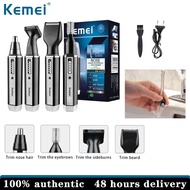 Kemei 4in เครื่องเล็มเครา1ที่ตัดขนจมูกชาร์จได้สำหรับผู้ชายเครื่องไม้กวาดหิมะกระจกหน้ารถขนและทริมเมอร์สำหรับจมูกขนหูจมูกขน