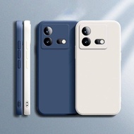 iQOO5 iQOO5Pro iQOO7 iQOO8 iQOO8Pro Luxury Square Liquid Silicone TPU Shockproof Phone Case For iQOO