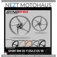 DYNOPRO SPORT RIM D5 Y125Z / LC135 V8 1.6 / 1.6 (BLACK/MILKY WHITE/GOLD/SILVER/CHAMELEON PURPLE BLUE