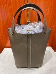 👏🏻門市現貨～🐎Hermes Picotin 18 大象灰金釦 K stamp