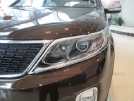 ฝาครอบหลอดไฟหน้าไฟหน้าพลาสติก ABS โครเมียม Xuming สำหรับ Kia Sorento 2013-2014