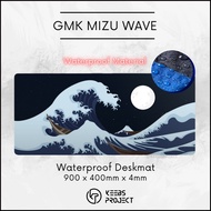 GMK Mizu Wave Waterproof Deskmat(900mm x 400mm x 4mm) Mousepad