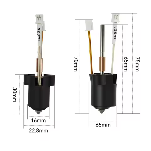 For Creality K1C Hotend Kit Quick Swap Ceramic Heating Block High Flow Print 3D Printer Parts For Cr