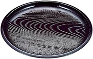 Japanese 45150230-49930710 Fukui Craft Buckwheat Plate, A 7-inch Round Grain Buckwheat Plate, Shinzame (No Backing, PP Bamboo Soba, φ196 Strengthened Type, Cream Included)