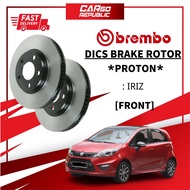 Brembo Rotor & OEM Brake Pad Proton Iriz Front (Depan) Disc Brake Rotor 100% Original