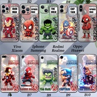 Marvel Super hero Apple iPhone 6 6S 7 8 SE PLUS X XS Silicone Soft Cover Camera Protection Phone Case