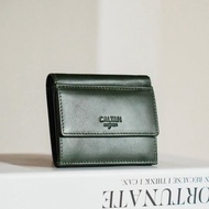 【送插花小卡】真皮卡片收納零錢夾(鈔票不可平放)-075133 兩色