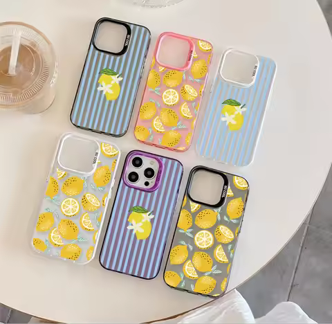 Summer Fresh Fruit Lemon Print Case For OnePlus 11 12 Nord 4 3 Lite 8T 2 ACE 2 3 4 10R cover Y2K Mat