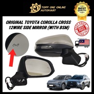 ORIGINAL TOYOTA COROLLA CROSS 12 WIRE SIDE MIRROR (WITH BSM )