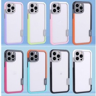 Novelty Contrast Colors Phone Bumper with lens cover For iPhone17 Air 16 14Plus 15Pro 13/13Pro/13Min
