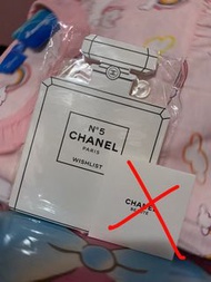 Chanel no.5 perfume wishlist notebook vip gift  香水記事本 記事簿