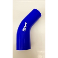 45mm to 51mm 45>51 mm 1.75">2" Forged Racing 45 degree Elbow Reducer Silicone Hose Blue