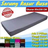 Zippered Mattress / Bed Sheet Size 80x200 CM Ready Height Mattress 10, 15, 20 CM Plain Cotton Micro