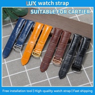 Apply To Cartier Watch Strap, Genuine Cowhide Leather Band For Tank London Calibre Series, 16mm 17mm