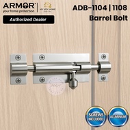 ARMOR Aluminium Barrel Bolt Door Lock Heavy Duty Selak Pintu ADB-1000 4 or 8 Inch