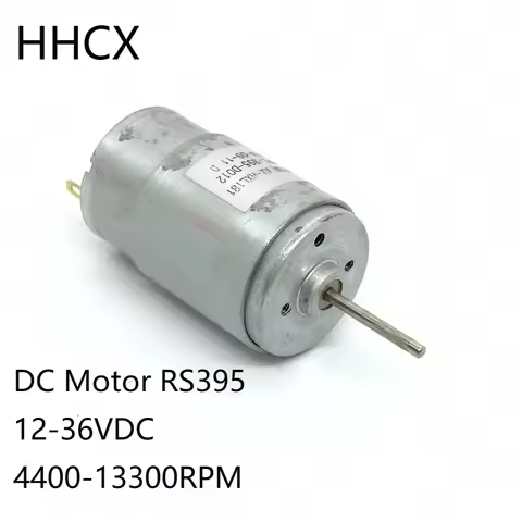 1PCS RS395 Micro DC Motor 395 Carbon Brush 12-36VDC 4400/13300RPM High Speed Motor RS-395PA