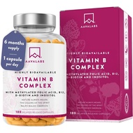 Vitamin B Complex High Strength - Includes Essential Multi B-Vitamins B12, Vitamin B6, Vitamin B1, V