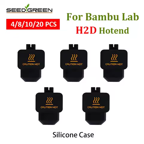 Protective sleeve For Bambu Lab H2D Hotend Silicone Cover Heating Block kit nozzle for 3D printer ac