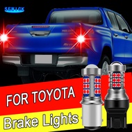 【Hot demand】 2pcs P21/5W LED Brake Stop Lights Blubs For Toyota Hilux Vigo Pickup N1 N2 N3 Mk7 Mk8 M