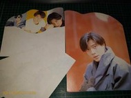 早期明星 商品~《郭富城》 信封(3封)、信紙(5張)+拼圖(有小黃斑點)合售 【CS超聖文化讚】