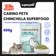 [24HR SHIP] CARINO PETS CHINCHILLA SUPERFOOD 600G Premium Makanan Pellet Probiotics Cincila 龙猫饲料益生菌 