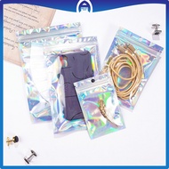EC Retail Ziplock Hologram Foil 7X13CM Plastic Spice Food Packaging Clip Thick Zipper Plastic Clip S