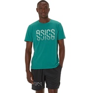 ASICS : 2031E901.302 ASICS HEX GRAPHIC COTTON BLEND TEE MEN เสื้อคอกลมผู้ชาย ของแท้