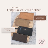 [TOKKI] Fast Shipping Customised Customisable Long Wallet Soft Leather Personalise Initials | 2025 G