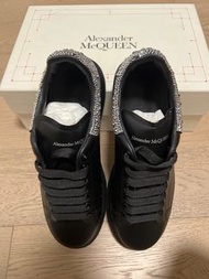 Alexander McQueen 水晶黑厚底運動鞋