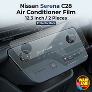 Coleya Nissan Serena C28 Air Conditioner Screen Protector 12.3 Inch 2PCS Nano Film