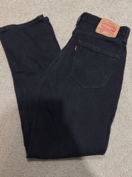 二手 美國購買 Levis Levi‘s 550 Jeans 紅旗單R  黑色 牛仔褲  W32 x L34