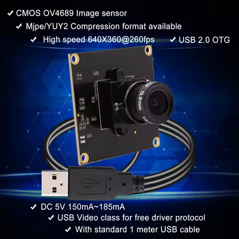 1080P 60fps Camera Module CMOS OV4689 Full HD Usb Mini camera board Windows Android Linux MAC USB We