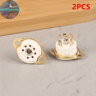 Alittlese 2 PCS 7pin B7G Ceramic Vacuum Tube Socket Valve Base For 6Z4/EAA91/EC92, Etc. Vintage Audi