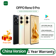 【Ready Stock】OPPO Reno 9 Pro 5G Mobile Phone 16GB 256GB MediaTek 8100 Max 6.7 120Hz AMOLED Screen Smartphone 50MP Camera 4500mAh 67W Charger