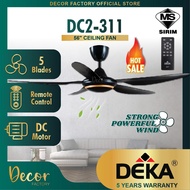 DEKA Fan DEKA DC2-311 F5DC PRO FANZO TURBO 56" 5 Blades DC Motor with Remote Control DEKA Ceiling Fa