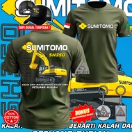 SUMITOMO SH350 SAFETY FIRST EXCAVATOR OPERATOR DISTRO T-SHIRT, LOSE A STYLE, WINNING FUN, FREE HAT K