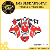 Yamaha R25/R3 V1 Full Set Fairing Kit Cover Set | Cover Set R25/R3 2014 - 2018 | R25/R3 Cover Set | 