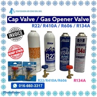 Cap Valve for Gas R22/ R410A/ R606/R134A / Gas Opener Valve