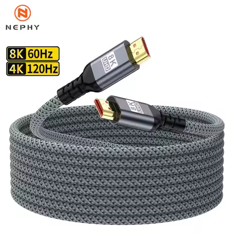 8K HDMI Cable High Speed 48Gbps HDMI 2.1 hdmi to hdmi high definition video Cable Long 5m 7m 10m for