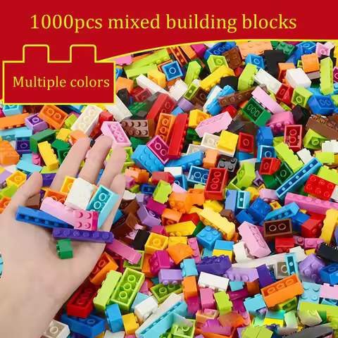 1000/500/300pcs Building Blocks City DIY Creative Building Blocks Compatible Building Blocks Large B