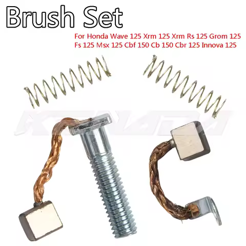 Starter Motor Brush Set For Honda Wave 125 Xrm 125 Xrm Rs 125 Grom 125 Fs 125 Msx 125 Cbf 150 Cb 150