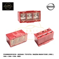 NISSAN / TOYOTA / MAZDA MAIN FUSE ( ORG ) 50A + 30A + 30A - RED