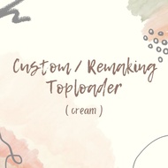 [ custom / remake ] decoration fake cream toploader commission kpop photocard holder vaccine