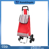 6 Wheels Folding Foldable Shopping Trolley Bag Grocery Trolley Troli Runcit