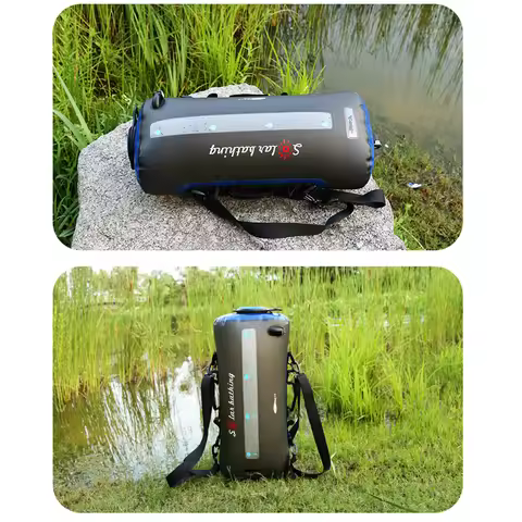 Water Bag Collapsible Water Container 12L/20L Portable Camping Shower Bag Water Bag with Air Pump fo