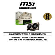 MSI GeForce RTX 5060 Ti 16G Inspire 2X OC Graphics Card (16GB GDDR7 | Boost Clock 2617MHz | 4608 CUD