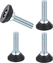 QUARKZMAN M10 Thread Furniture Feet, Leveler, Pack of 4, 3/8-16, 25 mm, L, Adjustable Furniture Feet